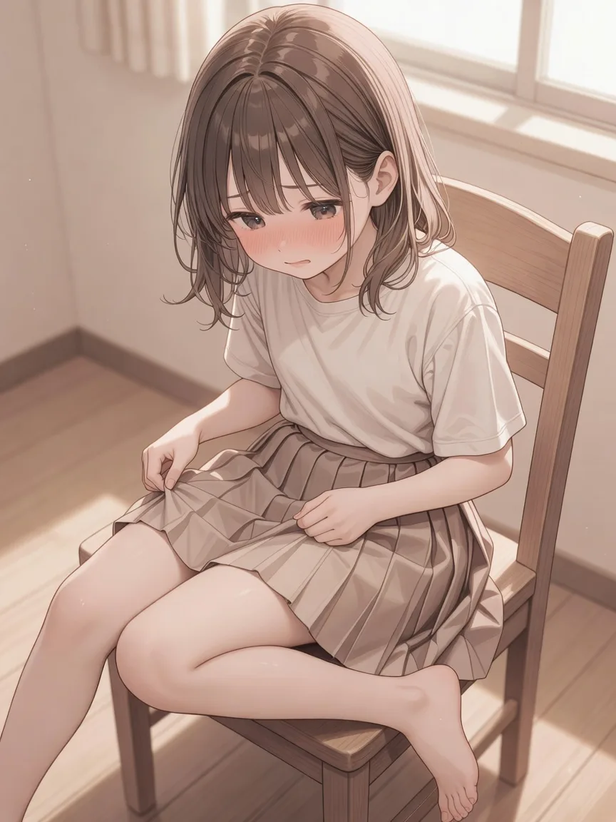 俯瞰で捉えた少女